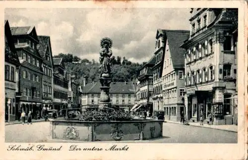 schwäbisch gmünd, der untere markt (Nr. 12846)