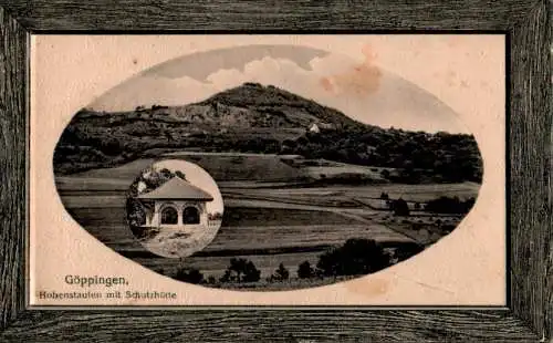 göppingen, hohenstaufen mit schutzhütte (Nr. 12907)