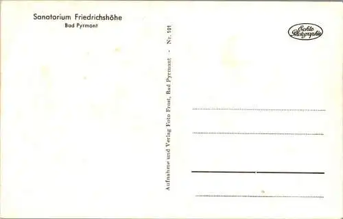 sanatorium friedrichshöhe, bad pyrmont (Nr. 13028)