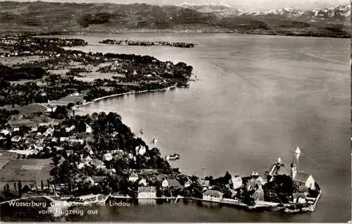 wasserburg mit lindau, vom flugzeug aus (Nr. 13153)