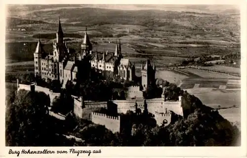 burg hohenzollern vom flugzeug aus (Nr. 13198)