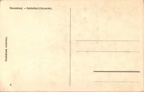 rosenburg, schloßhof (südseite) (Nr. 13416)