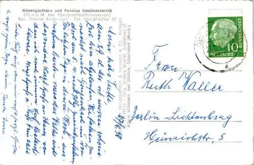 pension landwassereck bei oberprechtal/schwarzwald (Nr. 13467)