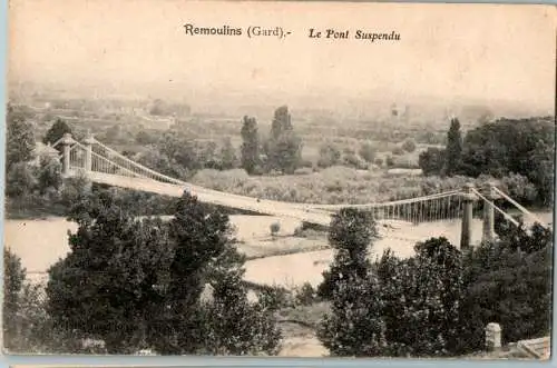 remoulins, le pont suspendu (Nr. 13488)