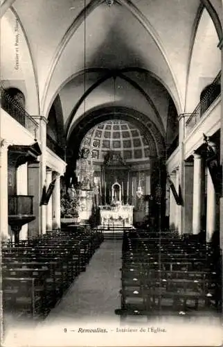 remoulins, interieur de l'eglise (Nr. 13490)