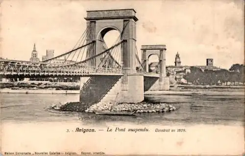 avignon, le pont suspendu (Nr. 13530)