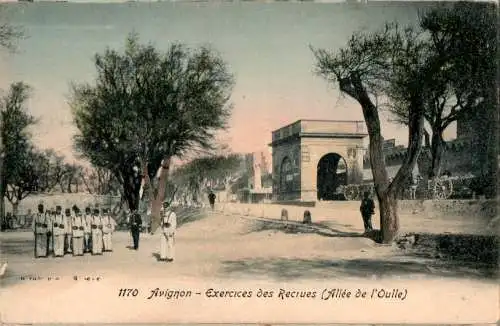 avignon, exercices des recrues (allee de l'oulle) (Nr. 13531)