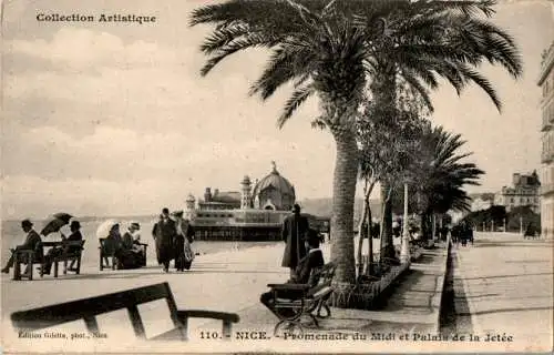 nice, promenade du midi et palais de la jetee (Nr. 13538)