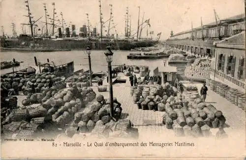 marseille, le quai d'embarquement des messageries maritimes (Nr. 13539)