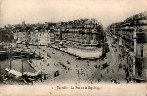 marseille, la rue de la republique (Nr. 13544)