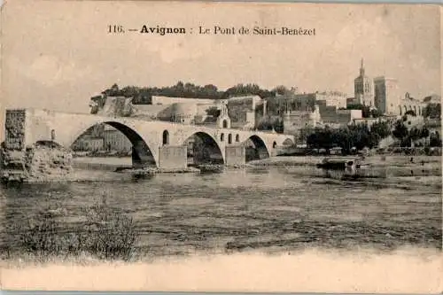 avignon, le pont de saint-benezet (Nr. 13545)