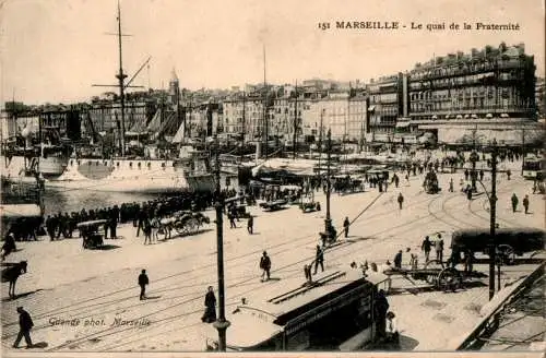 marseille, le quai de la fraternite (Nr. 13547)