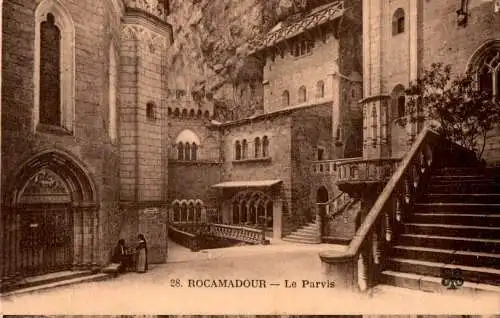 rocamadour, le parvis (Nr. 13649)