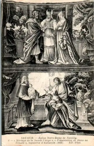 saumur, eglise notre dame de nantilly, mariage de la sainte vierge (Nr. 13669)