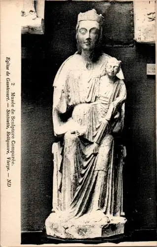 eglise de gassicourt, statuette vierge (Nr. 13677)