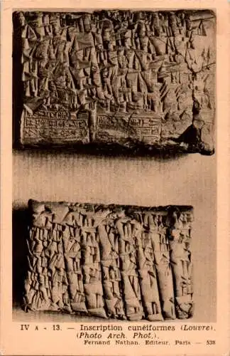 louvre, inscription cuneiformes (Nr. 13682)
