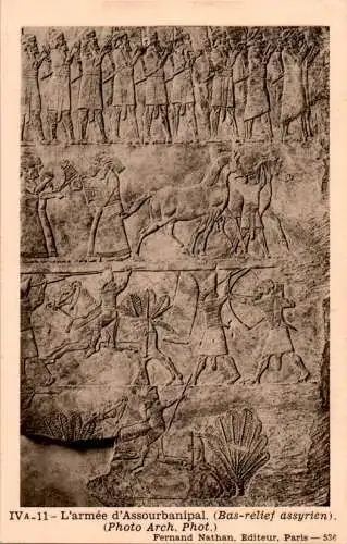 l'armee assourbanipal, bas-relief assyrien (Nr. 13683)