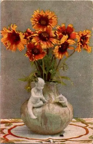 heilbronn stempel, 1918, sonnenblumen (Nr. 13750)