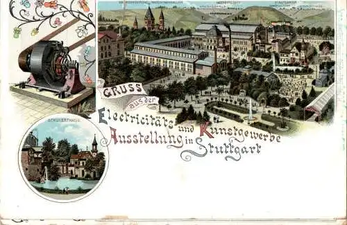 schukerthaus, electricitäts- und kunstgewerbe-ausstellung in stuttgart (Nr. 13754)