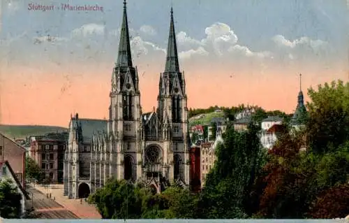 stuttgart, marienkirche, 1916 (Nr. 13781)