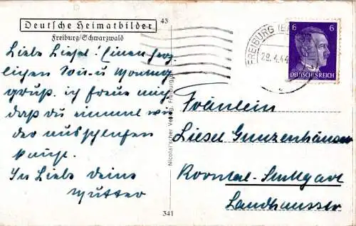 freiburg münster, ost-west-blick (Nr. 13795)