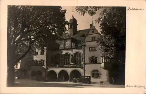 freiburg i.b., rathaus mit auto (Nr. 13800)