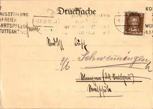 stuttgart, mathematisch-naturwissenschaftlicher verein in württemberg, 1927 (Nr. 13843)