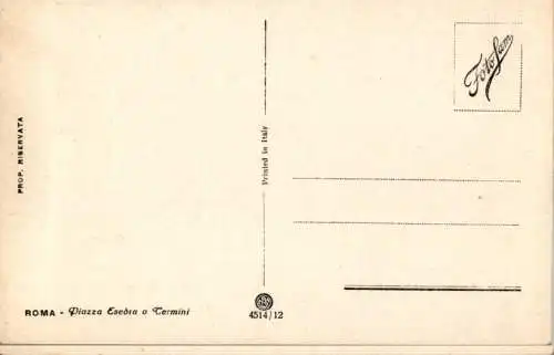 roma, piazza esedra o termini (Nr. 13879)