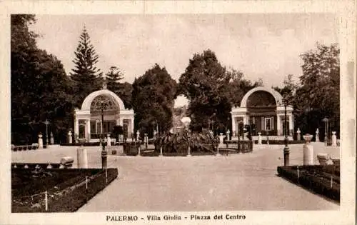 palermo, villa giulia, piazza del centro (Nr. 13882)