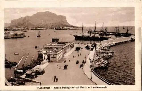 palermo, monte pellegrino col porto (Nr. 13885)