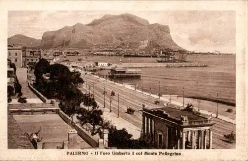 palermo, il foro umberto col monte pellegrino (Nr. 13906)