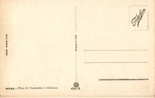 roma, arco di constantino e colosseo (Nr. 13918)
