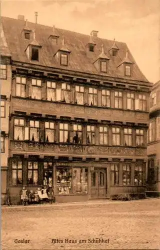 goslar, altes haus am schuhhof (Nr. 13957)
