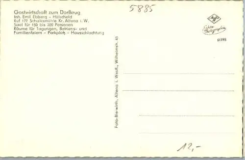 hülscheid, kr. altena, gastwirtschaft zum dorfkrug (Nr. 14056)