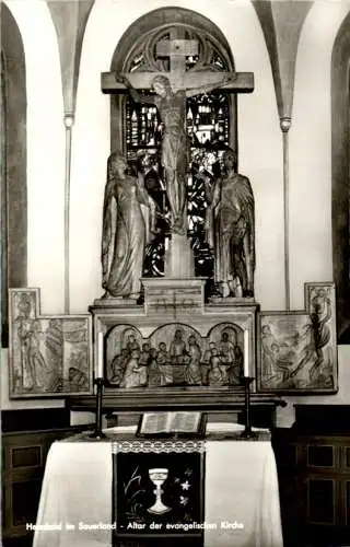 herscheid, altar der ev. kirche (Nr. 14082)