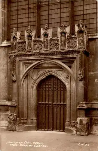 magdalen college, westdoor of chapel (Nr. 14194)