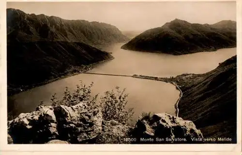 monte san salvatore, vista verso melide (Nr. 14250)