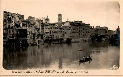 firenze, veduta del arno col ponte s. trinita (Nr. 14322)