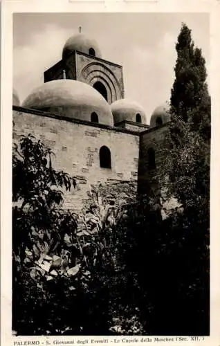 palermo, s. giovanni degli eremiti, le cupole della moschea (Nr. 14345)