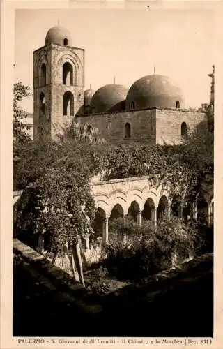 palermo, s. giovanni degli eremiti, il chiostro e la moschea (Nr. 14346)