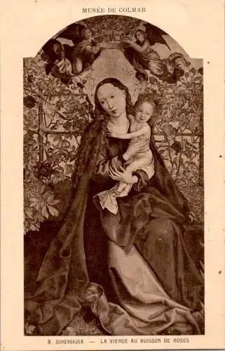 m. schoengauer, la vierge au buisson de roses (Nr. 14464)