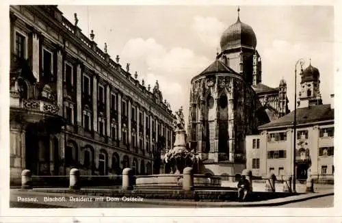 passau, bischöfl. residenz mit dom, ostseite (Nr. 14474)