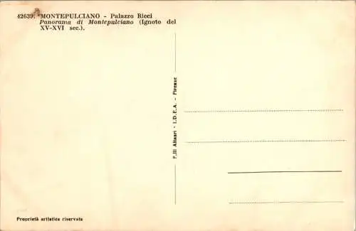 montepulciano, palazzo ricci, panorama (Nr. 14550)