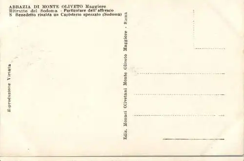 abbazia di monte oliveto maggiore, ritratto del sodoma (Nr. 14557)