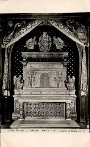 s. gimignano, altare di s. fina (Nr. 14571)