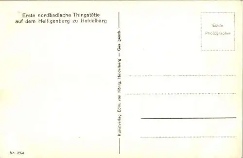 erste nordbadische thingstätte auf dem heiligenberg zu heidelberg (Nr. 14597)