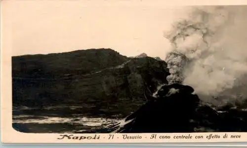 napoli, vesuvio, il cono centrale con effeto di neve, scanfehler (Nr. 14652)