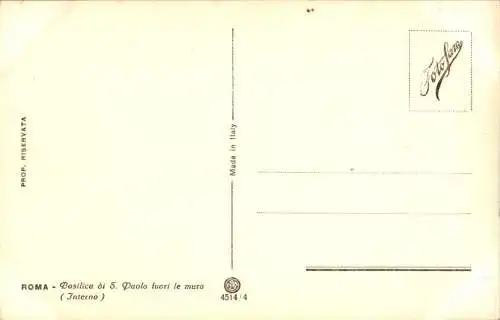 roma, basilica di s. paolo fuori le mura (Nr. 14669)