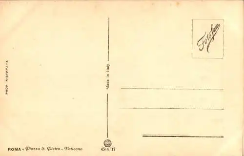roma, piazza s. pietro, vaticano (Nr. 14683)
