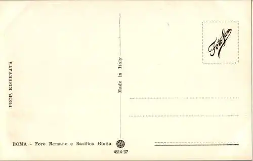 roma, foro romano e basilica giulia (Nr. 14692)
